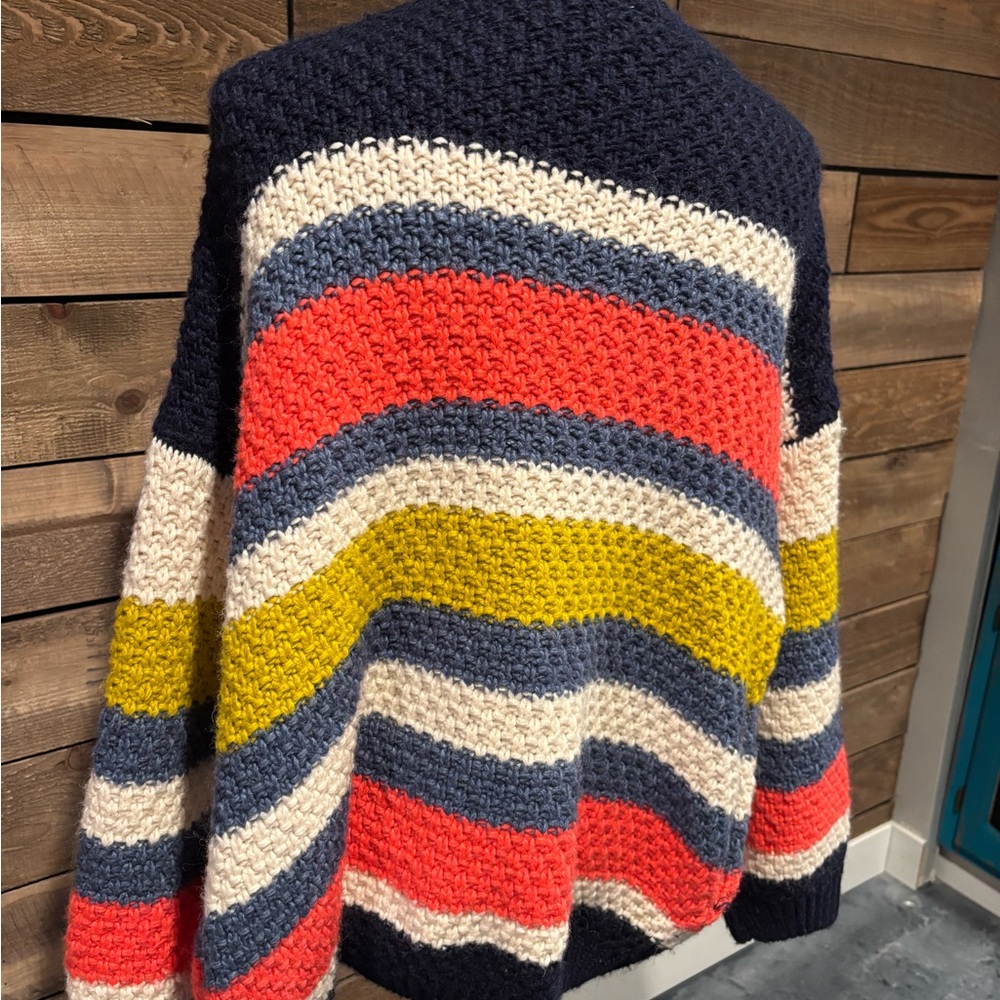 Colorful Striped Knit Cardigan - Picture 4 of 7